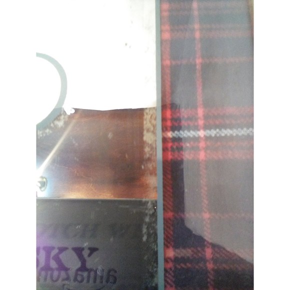 Vintage VAT 69 Golden Light Gold Blended Scotch Whisky Bar Pub Dive Wall Mirror - Picture 5 of 6